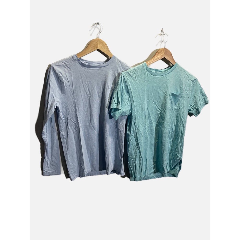 Crewcuts Pocket T-Shirt Bundle Kids 14 Blue Teal Long Short Sleeve Casual Basic